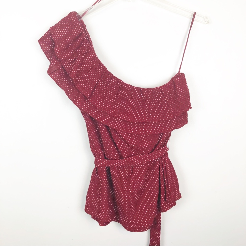 Anthropologie Rita Ruffled One Shoulder Top - Picture 5 of 8